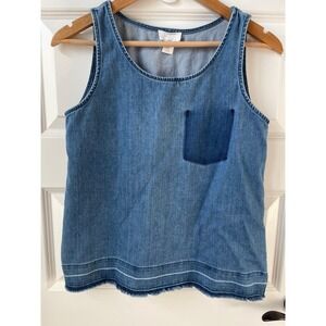 Loft Outlet Denim Tank Size XS Western Festival EUC